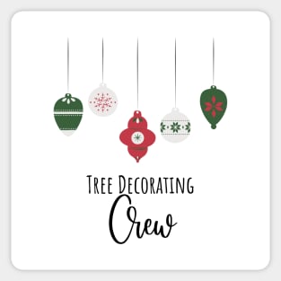 Tree Decorating Crew – Red Center Sticker